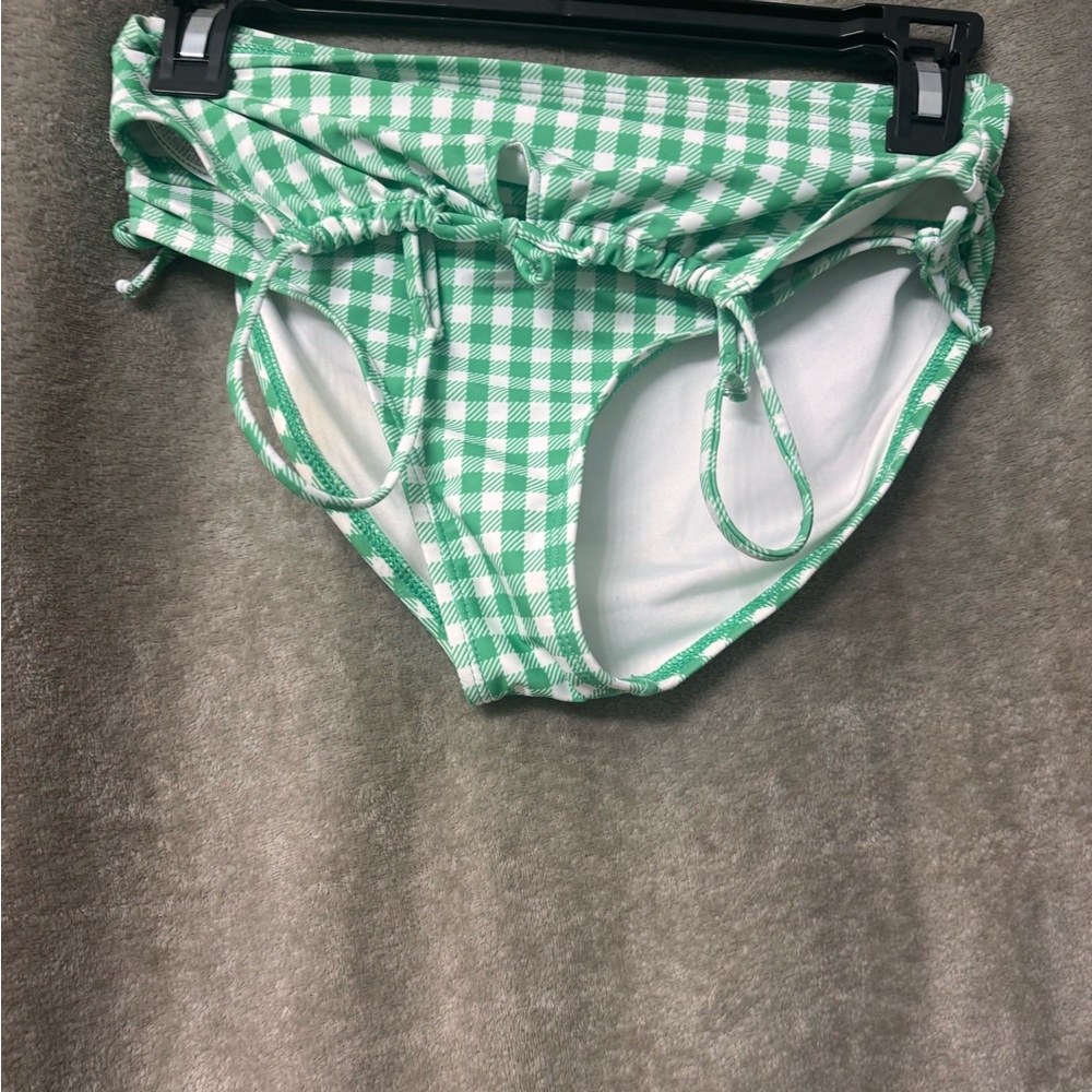 Green Gingham kids  2 peice swim suit